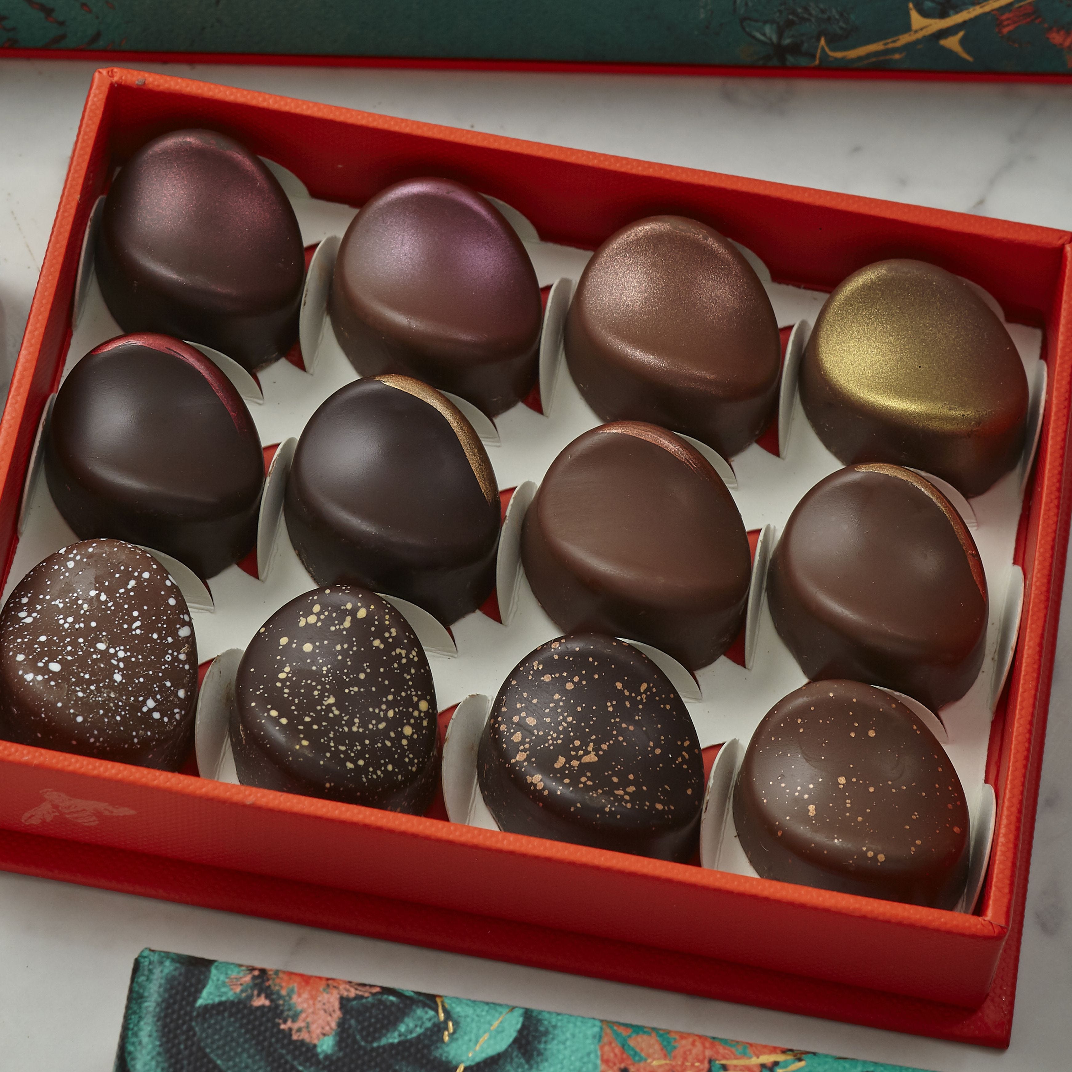 Fortnum's chocolate caramels selection box 108g (British brand)