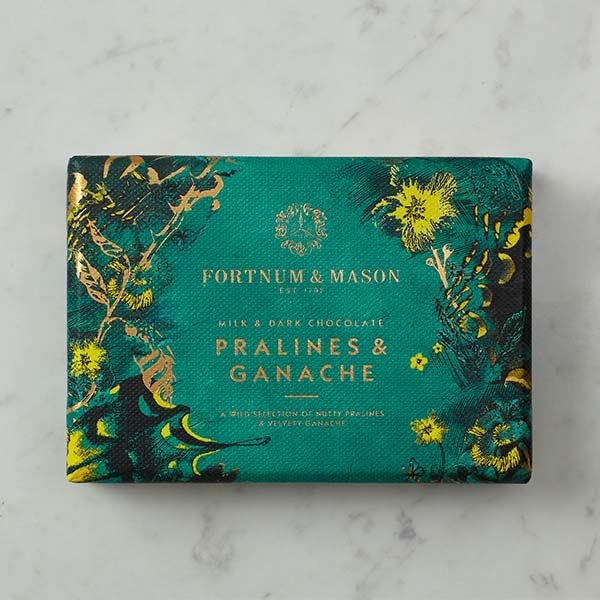 Fortnum's chocolate pralines and ganache selection box 60g, UK version