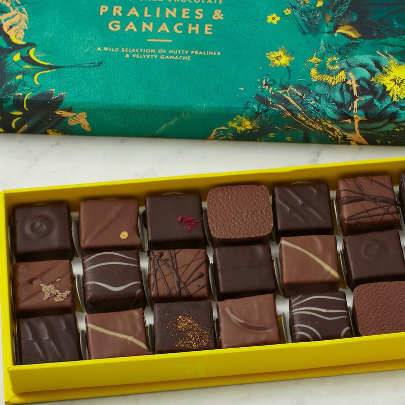 Assorted chocolate pralines and ganache selection box 240g - British product