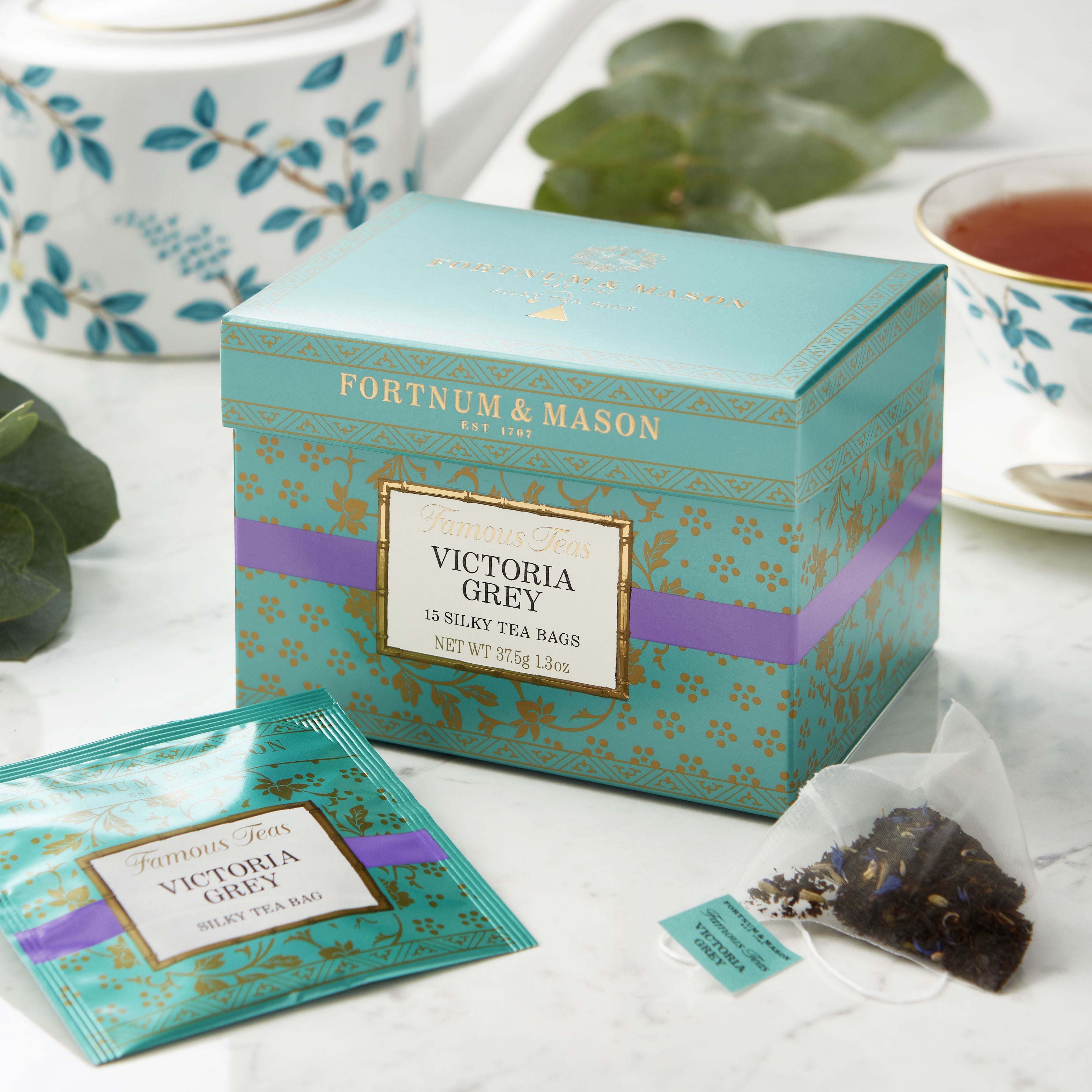 Fortnum's Victoria Grey tea silky teabags 37.5g, imported from the UK