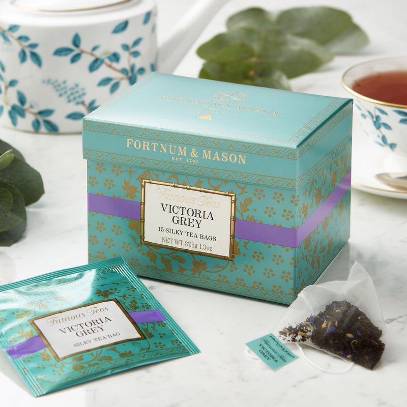 Fortnum's Victoria Grey tea silky teabags 37.5g, imported from the UK