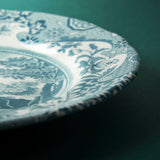 Spode Green Italian earthenware plate 20cm - British product
