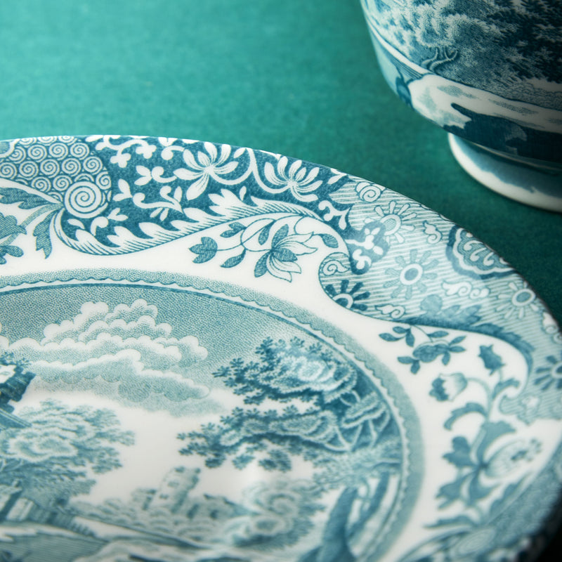 Spode Green Italian teacup and saucer, imported from the UK