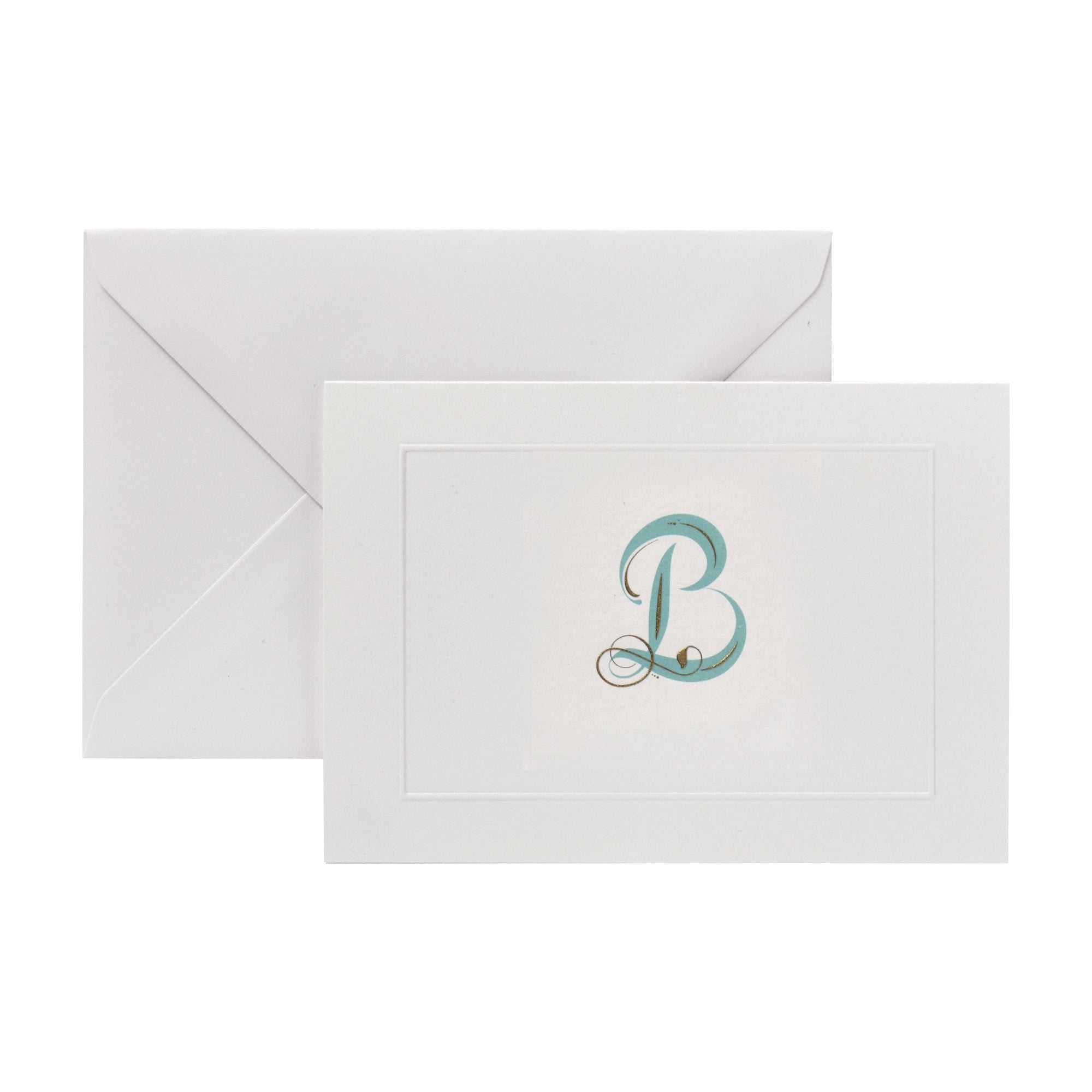 Fortnum's notecards B initial A6 cards, imported from the UK
