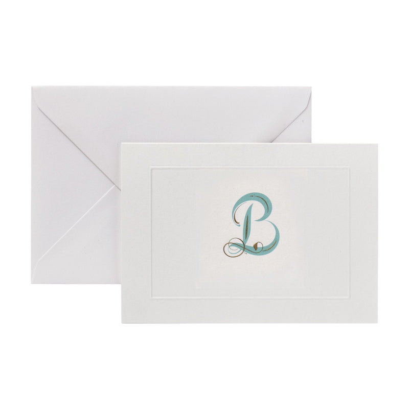 Fortnum's notecards B initial A6 cards, imported from the UK