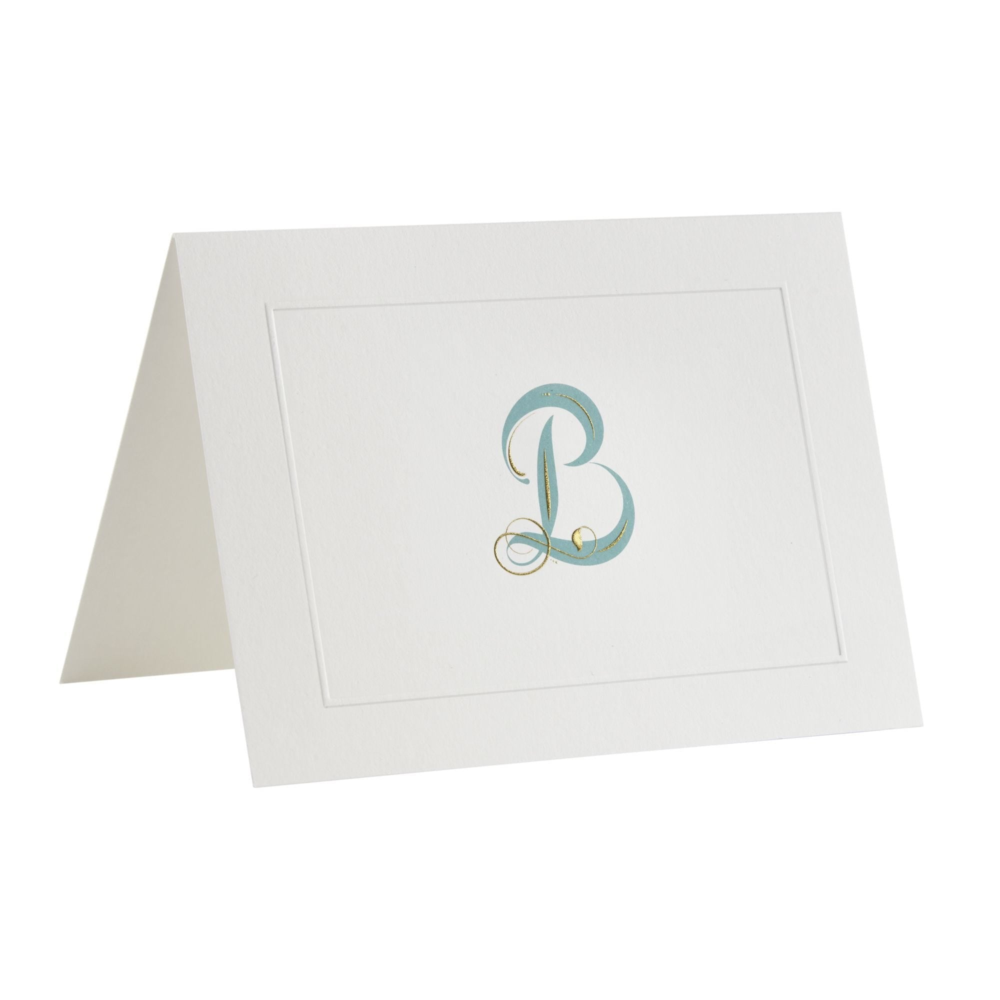 Fortnum's notecards B initial A6 cards, imported from the UK