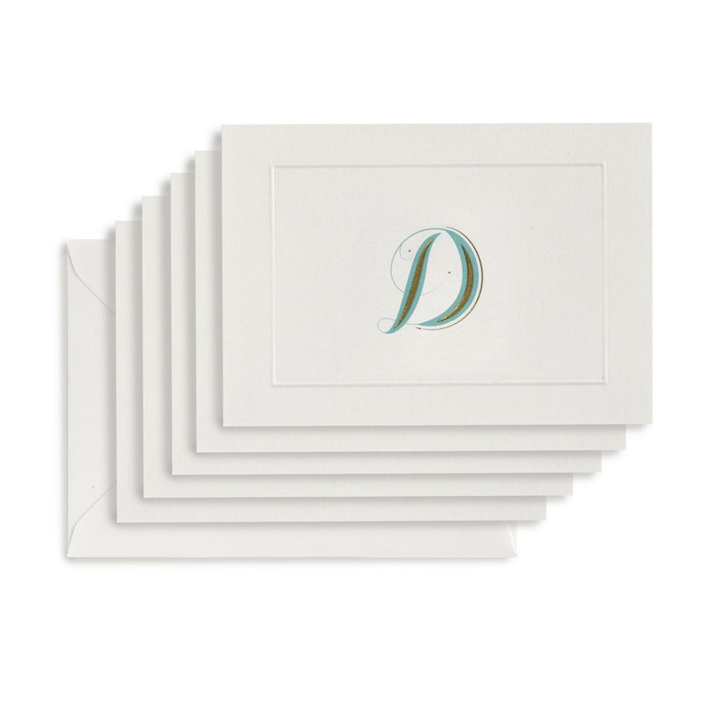 Fortnum's D initial notecards A6 - British product