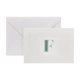 Fortnum's alphabet notecards F initial, box of 8 (British brand)