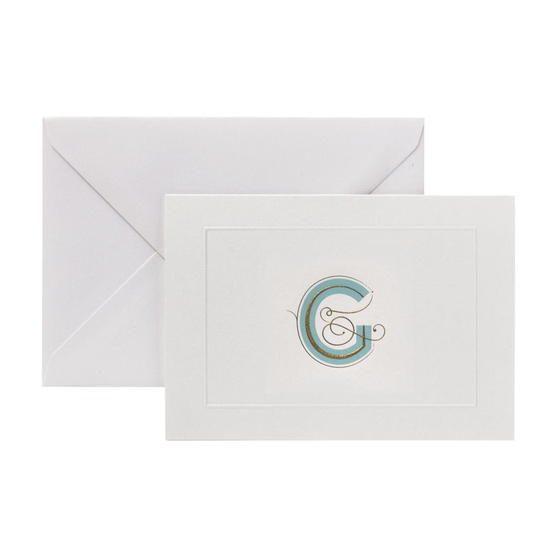 Fortnum's alphabet notecards A6 initial G, imported from the UK