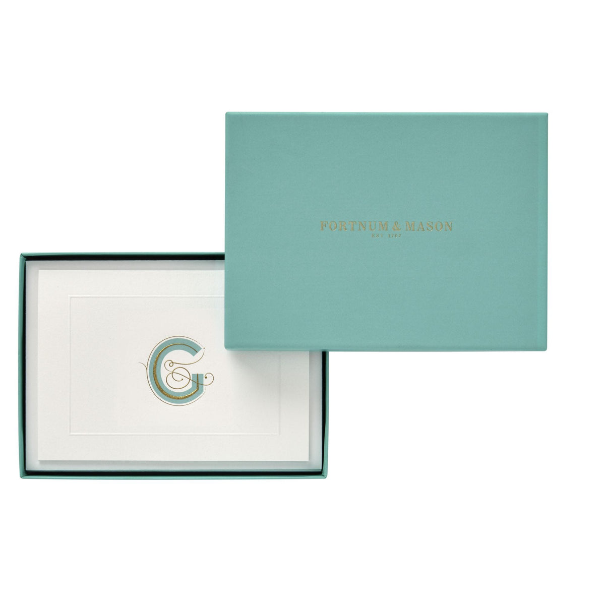 Fortnum's alphabet notecards A6 initial G, imported from the UK