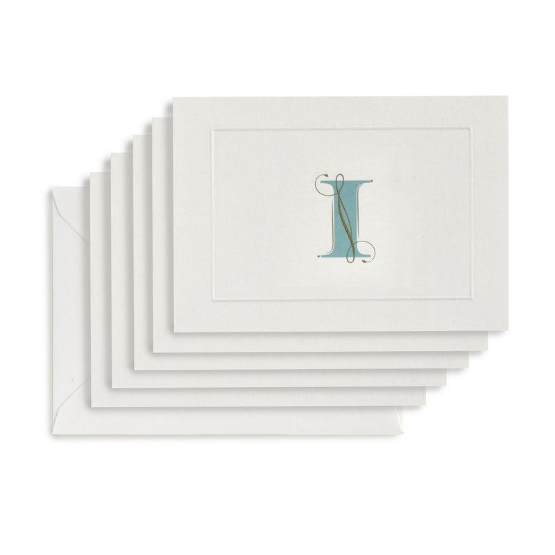 Fortnum's Alphabet notecards I, 8 A6 cards with envelopes - British product