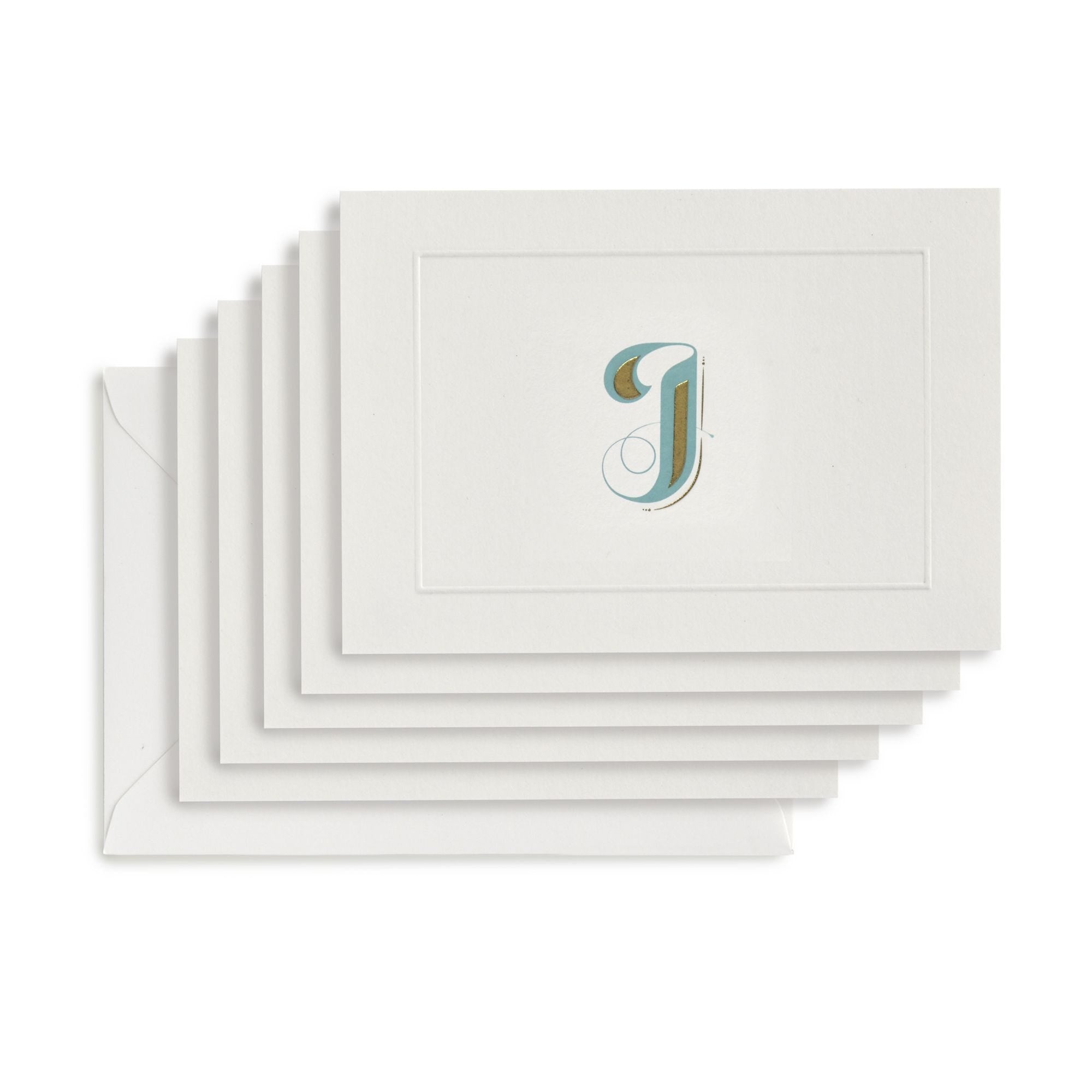 Fortnum's Alphabet Notecards with initial J A6 - British product