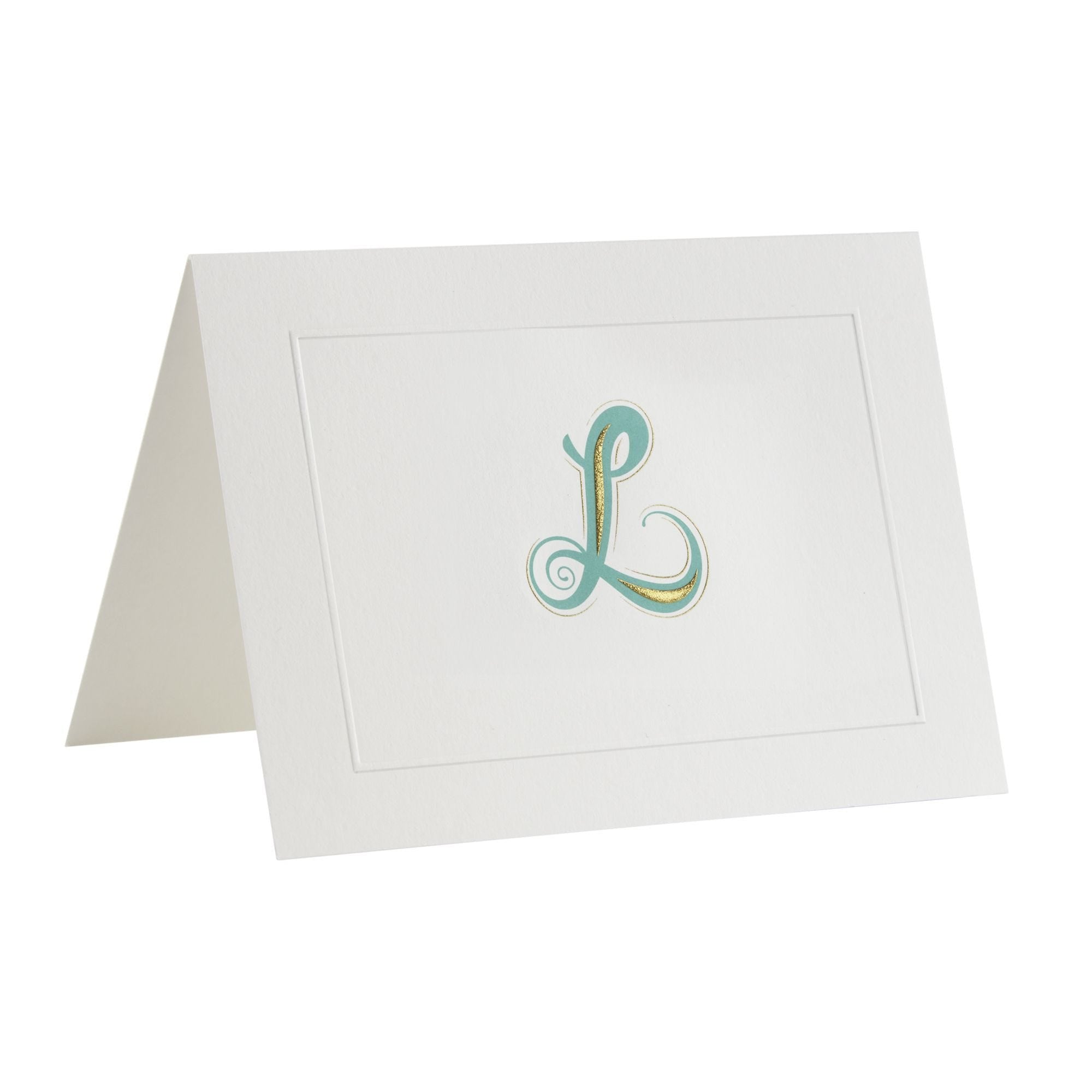 Fortnum's Alphabet notecards with L initial, imported from the UK