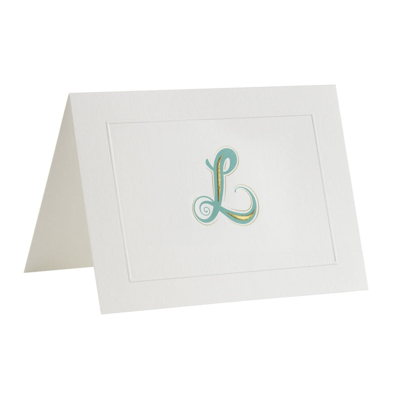 Fortnum's Alphabet notecards with L initial, imported from the UK