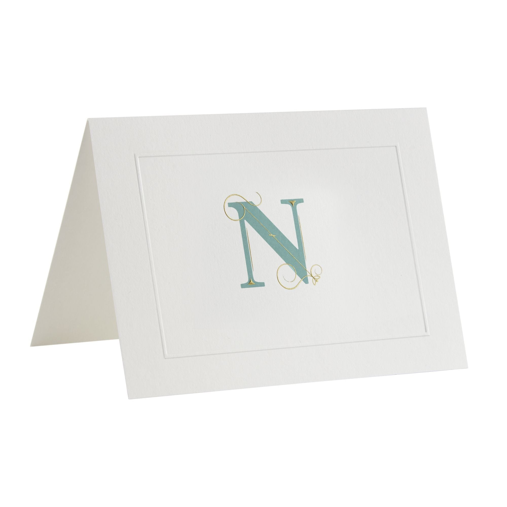 Fortnum's notecards N initial A6, imported from the UK
