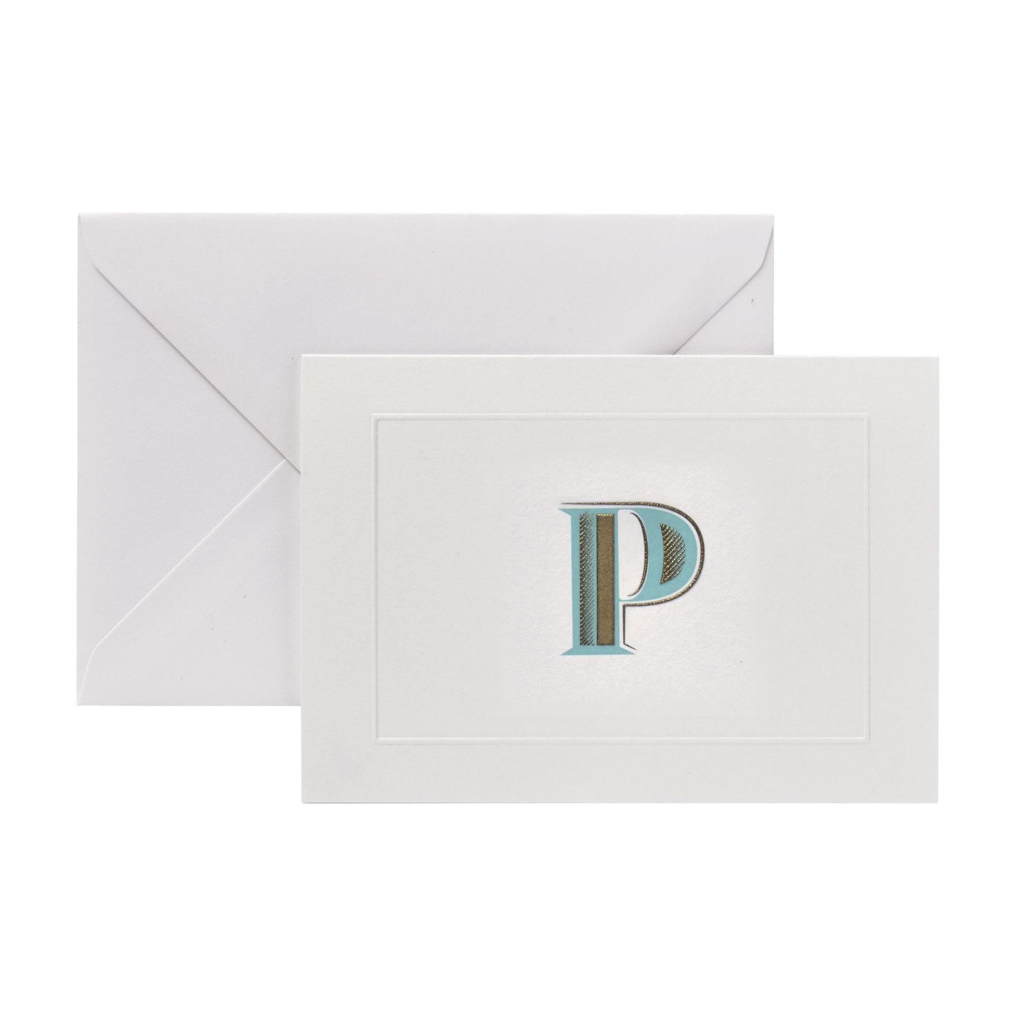 Fortnum's Alphabet notecards P initial A6 cards (British brand)