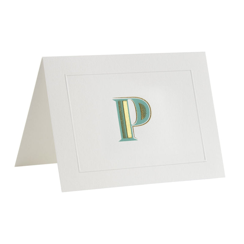 Fortnum's Alphabet notecards P initial A6 cards (British brand)