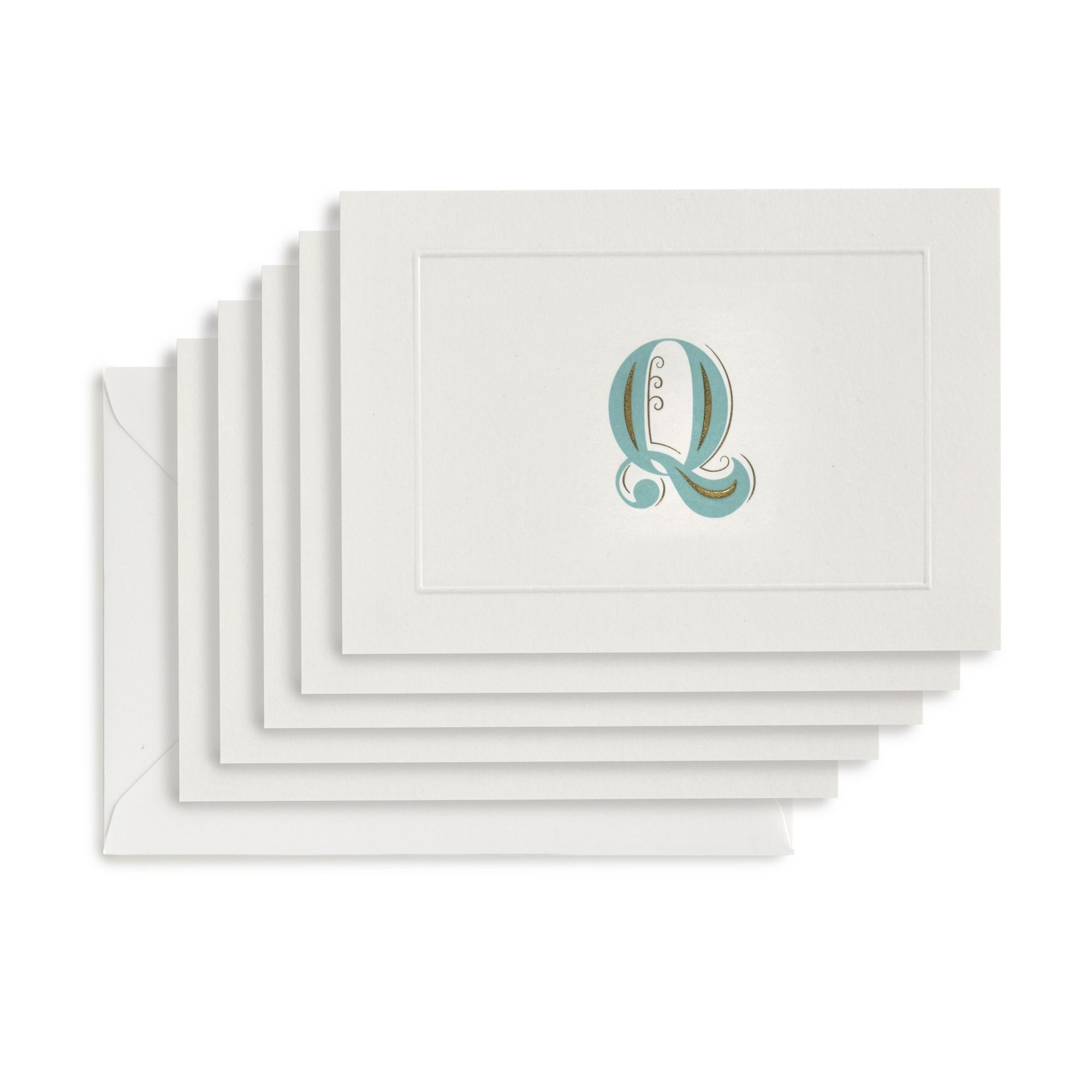 Fortnum's Alphabet notecards with Q initial A6, UK version