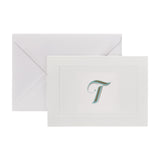 Fortnum's alphabet notecards T initial A6 cards (British brand)