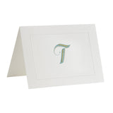 Fortnum's alphabet notecards T initial A6 cards (British brand)