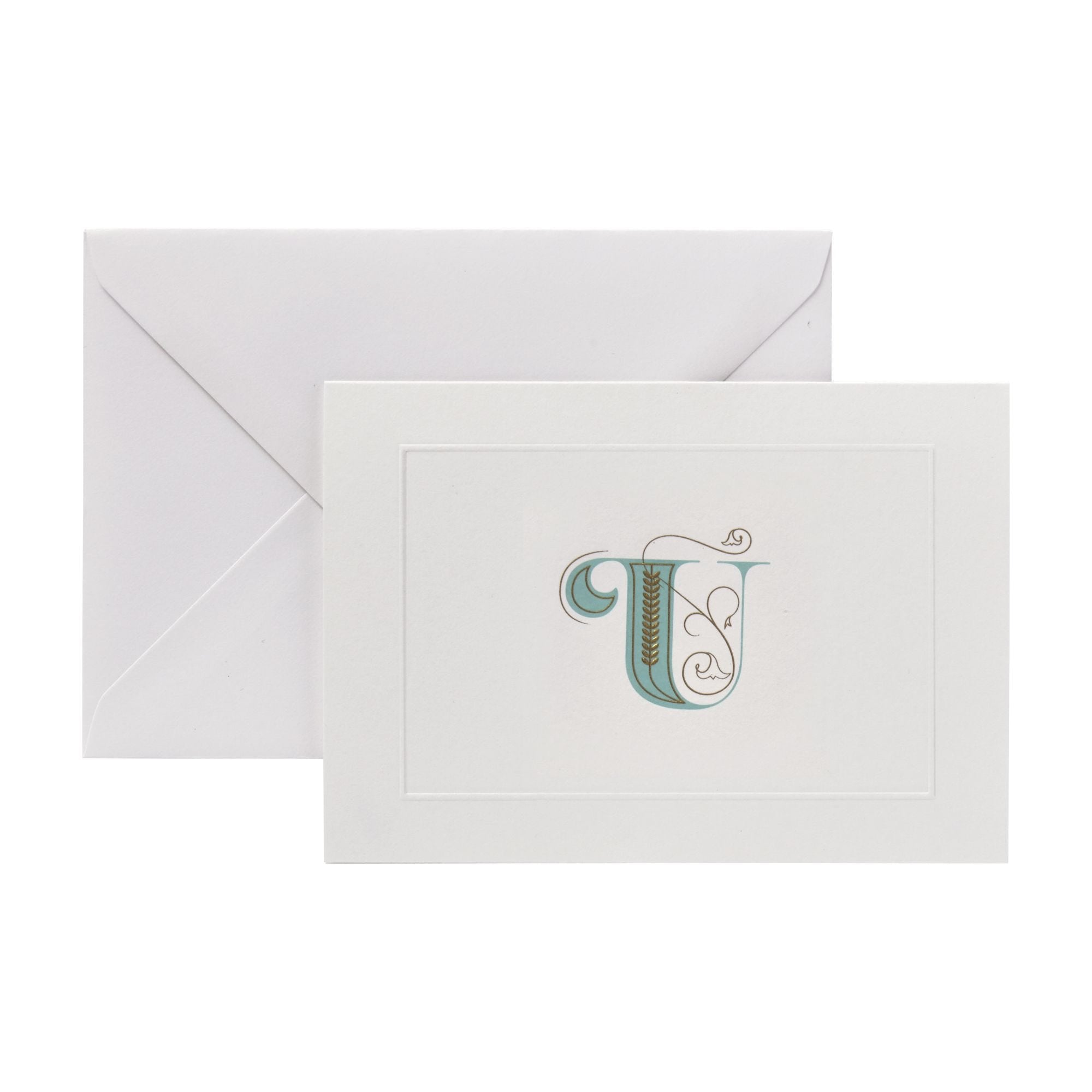 Fortnum's alphabet notecards U initial A6 (British brand)