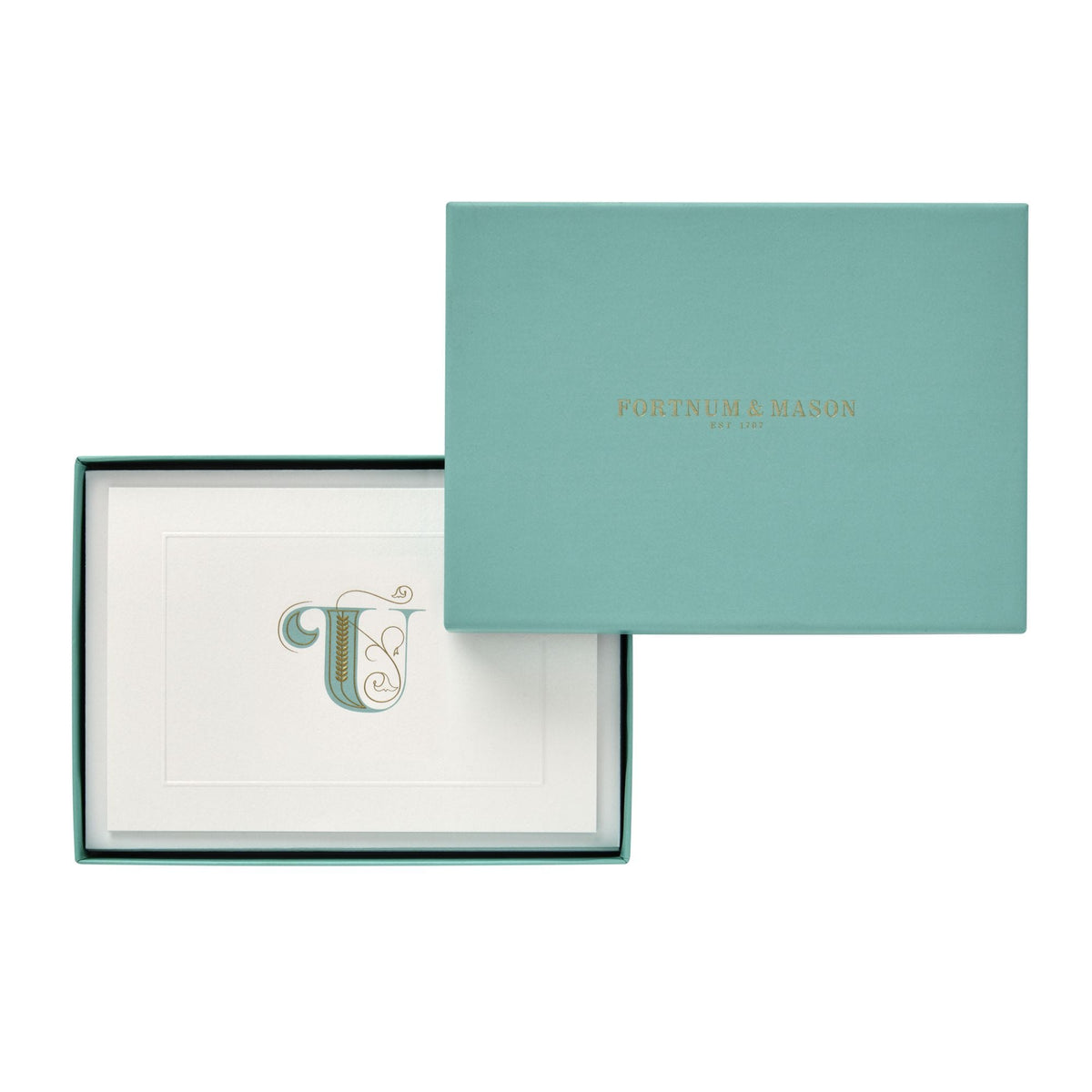 Fortnum's alphabet notecards U initial A6 (British brand)