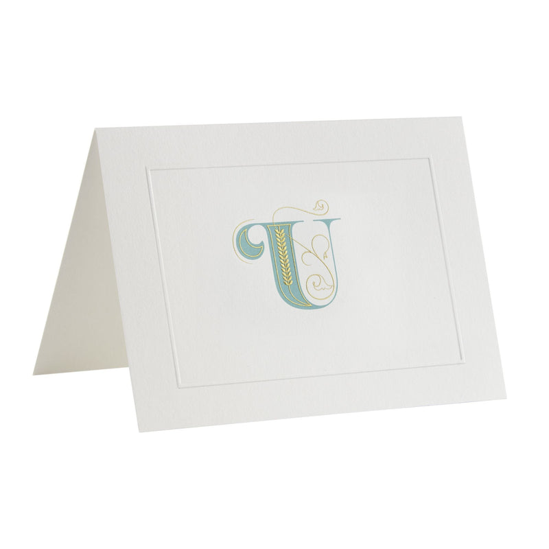 Fortnum's alphabet notecards U initial A6 (British brand)