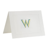 Fortnum's Alphabet Notecards W initial A6 stationery, UK version