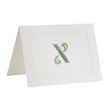 Fortnum's Alphabet Notecards X, A6 set of 8, imported from the UK