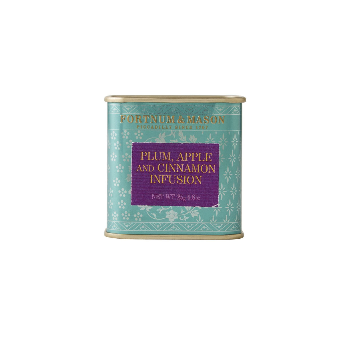 Plum apple cinnamon tea infusion 25g tin, imported from the UK