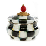 MacKenzie-Childs Courtly Check enamel pot 14cm - British product