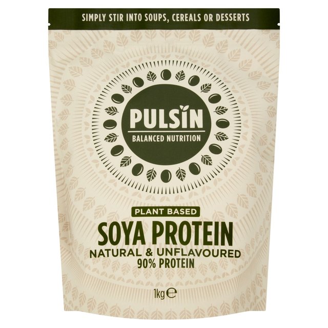 Pulsin Unflavoured Soya Protein Powder 1kg   1kg