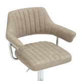Shankar bar stool mink faux leather 2 pack - British product