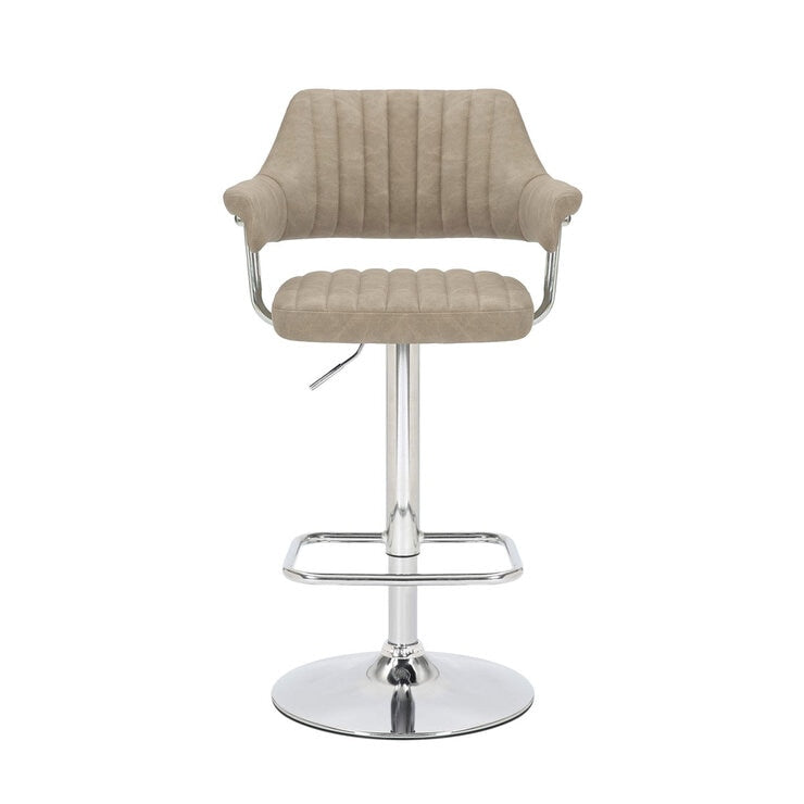 Shankar bar stool mink faux leather 2 pack - British product