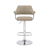 Shankar bar stool mink faux leather 2 pack - British product