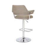 Shankar bar stool mink faux leather 2 pack - British product