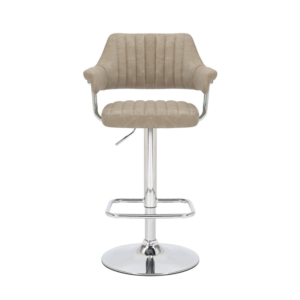Shankar bar stool mink faux leather 2 pack - British product
