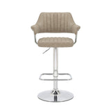 Shankar bar stool mink faux leather 2 pack - British product