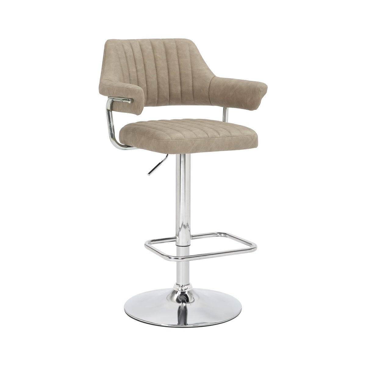 Shankar bar stool mink faux leather 2 pack - British product