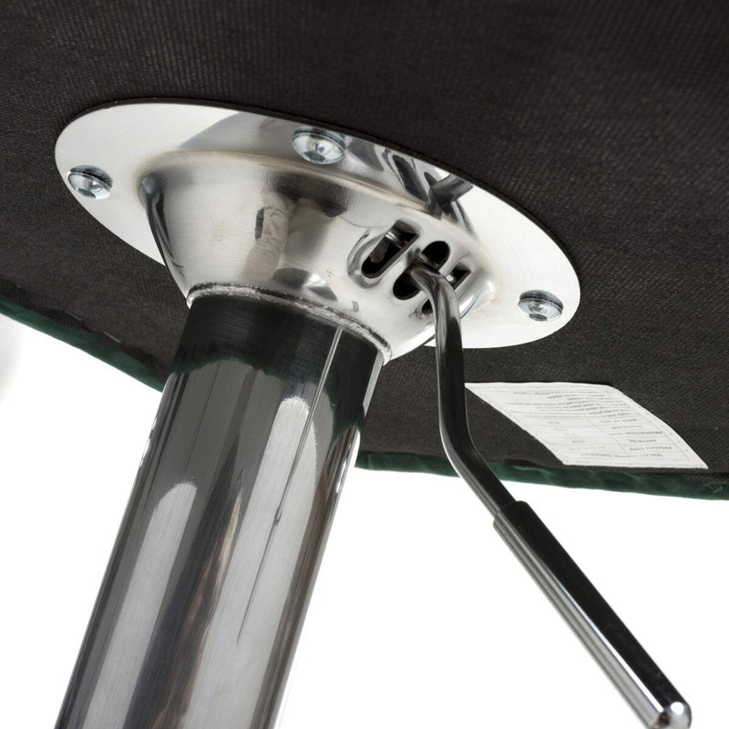 Shankar Sigma grey brushed velvet bar stool, UK version