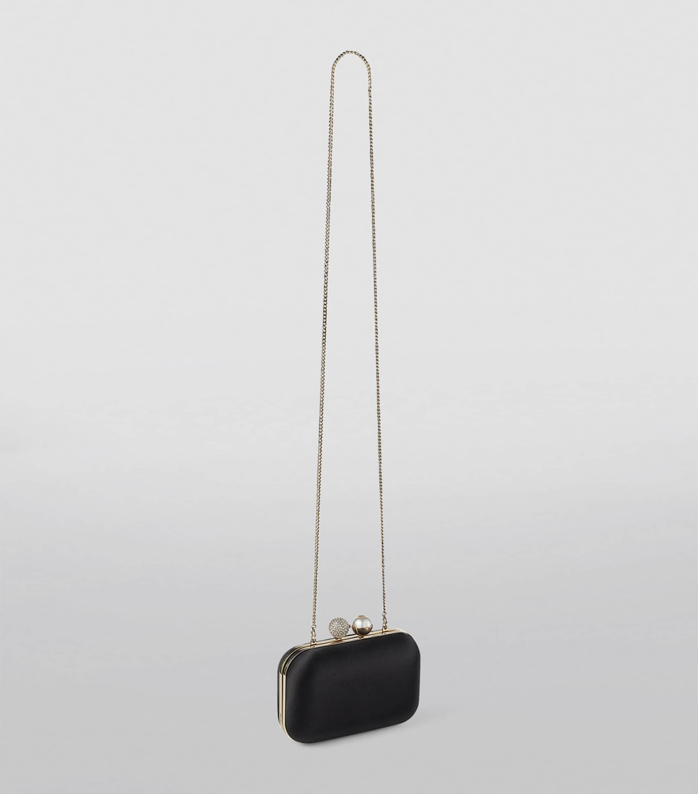 Jimmy Choo Cloud clutch bag with crystal dome clasp, imported from the UK