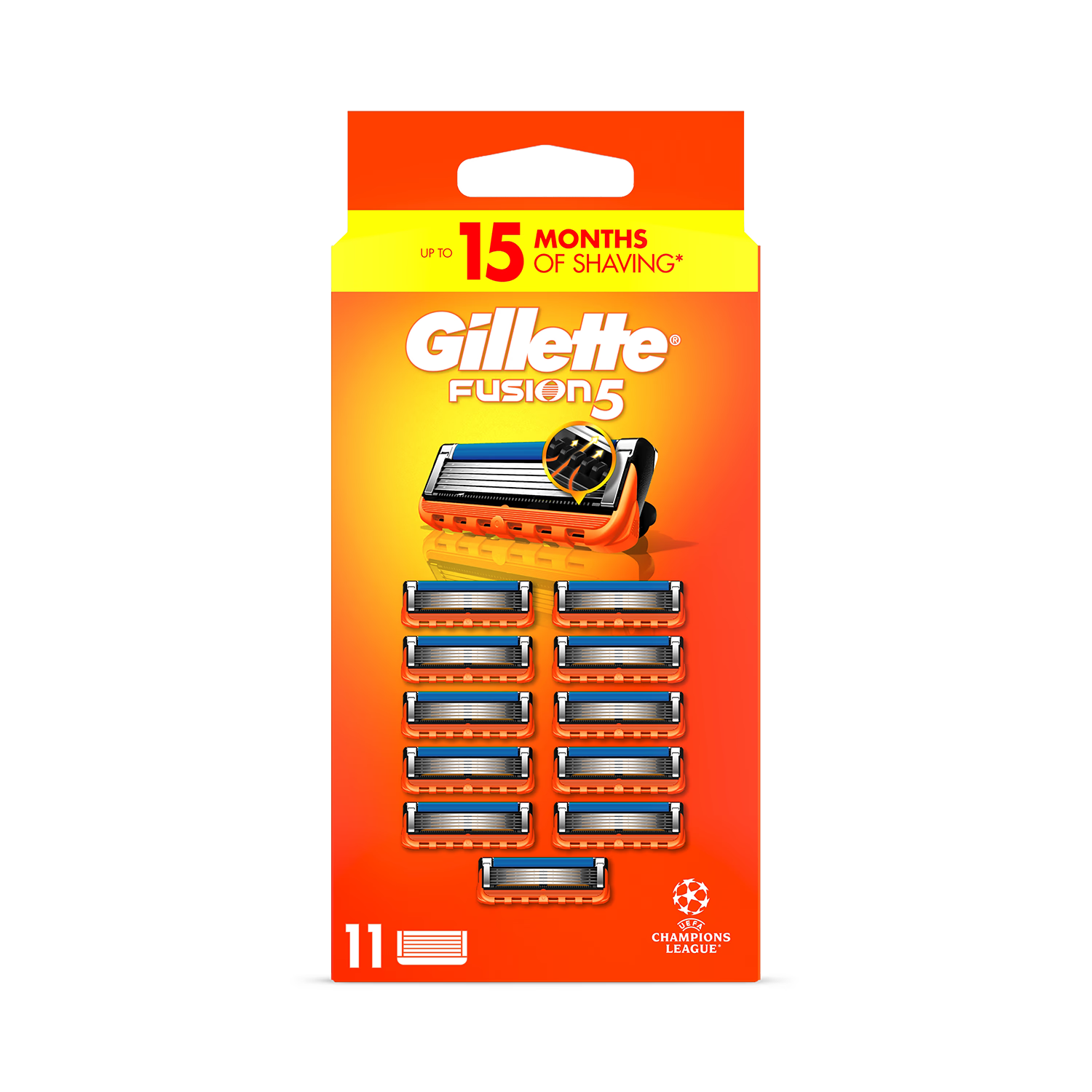 Gillette Fusion5 razor blade refills 11 count - British product