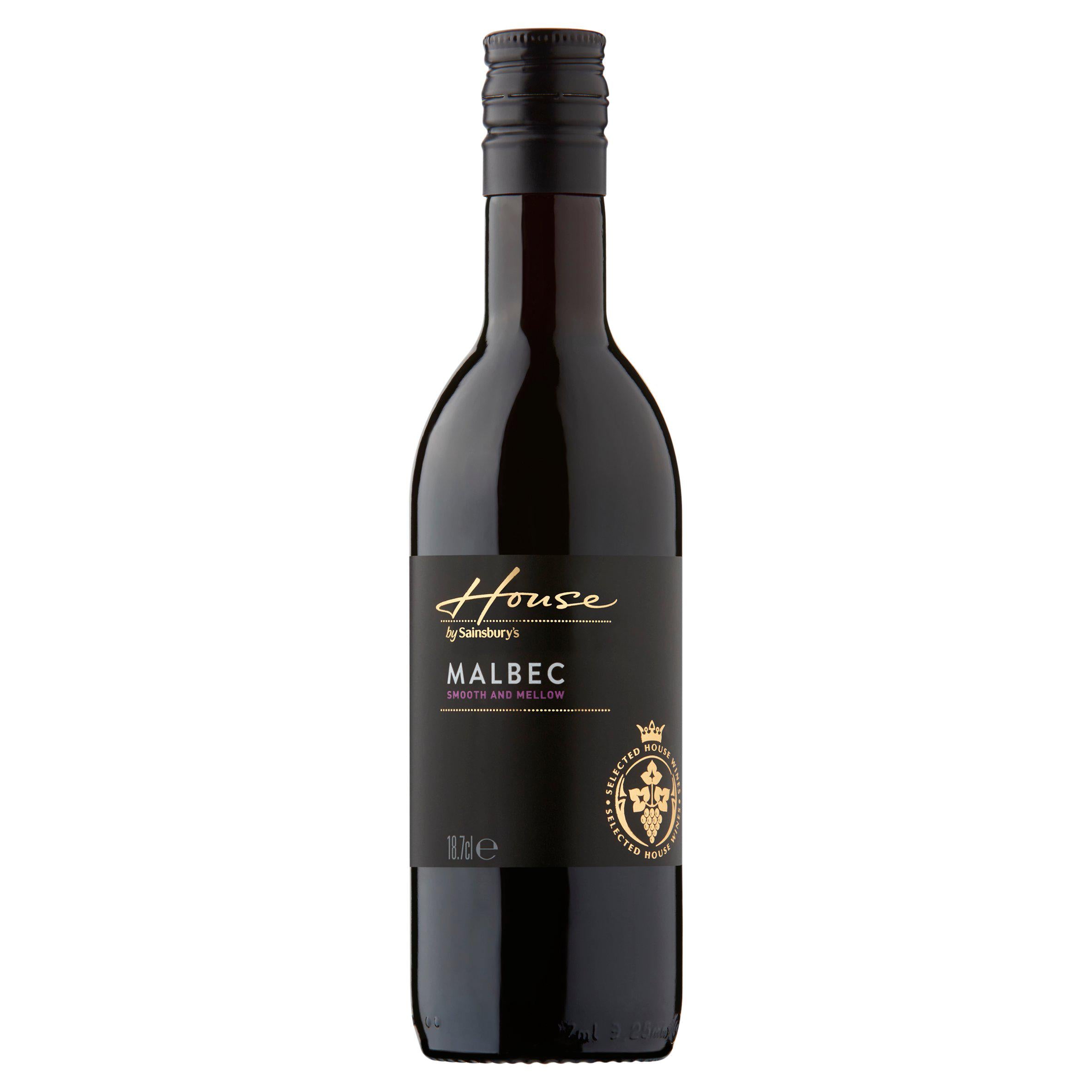 Sainsbury's House Malbec 18.7cl Wine & Champagne Sainsburys   