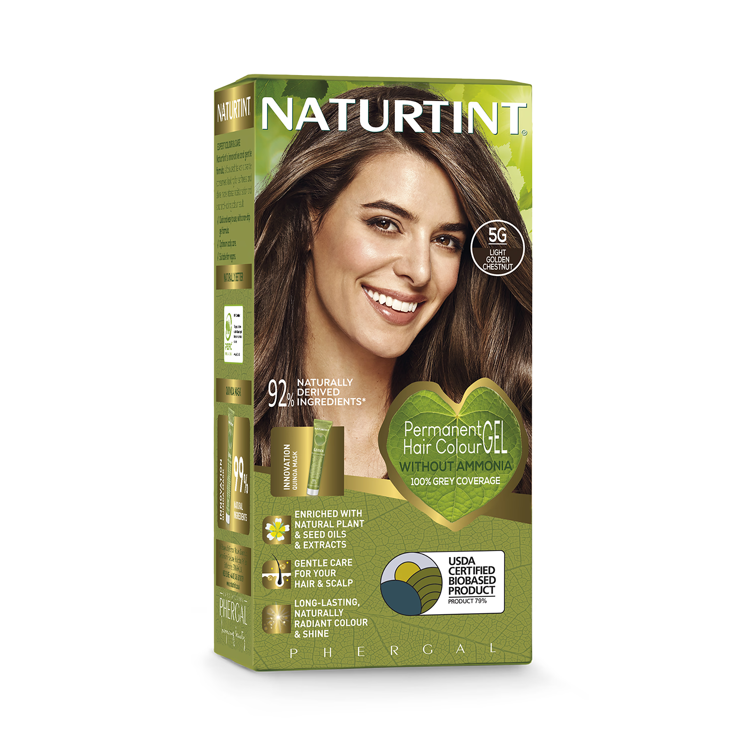 Naturtint 5G Light Golden Chestnut permanent hair colour (British brand)