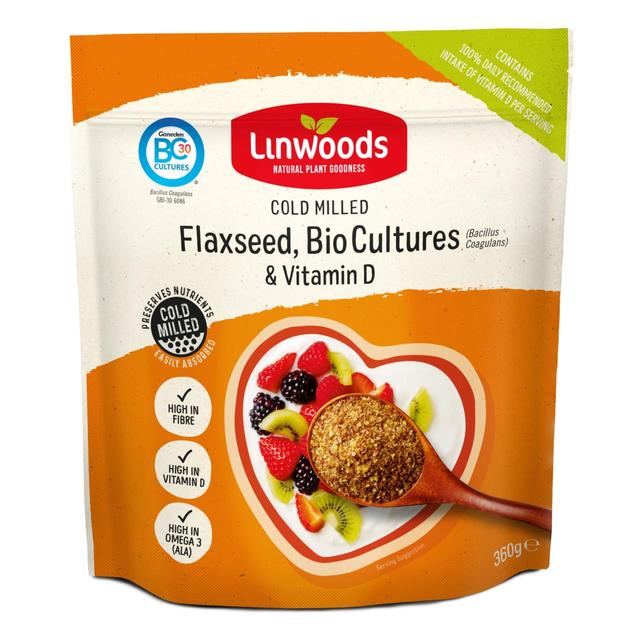 Linwoods Milled Flaxseed Bio Cultures & Vitamin D   360g