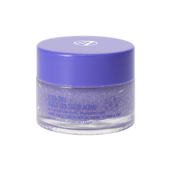 W7 Sweet Lips Blueberry Sugar Lip Scrub 15g (British brand)
