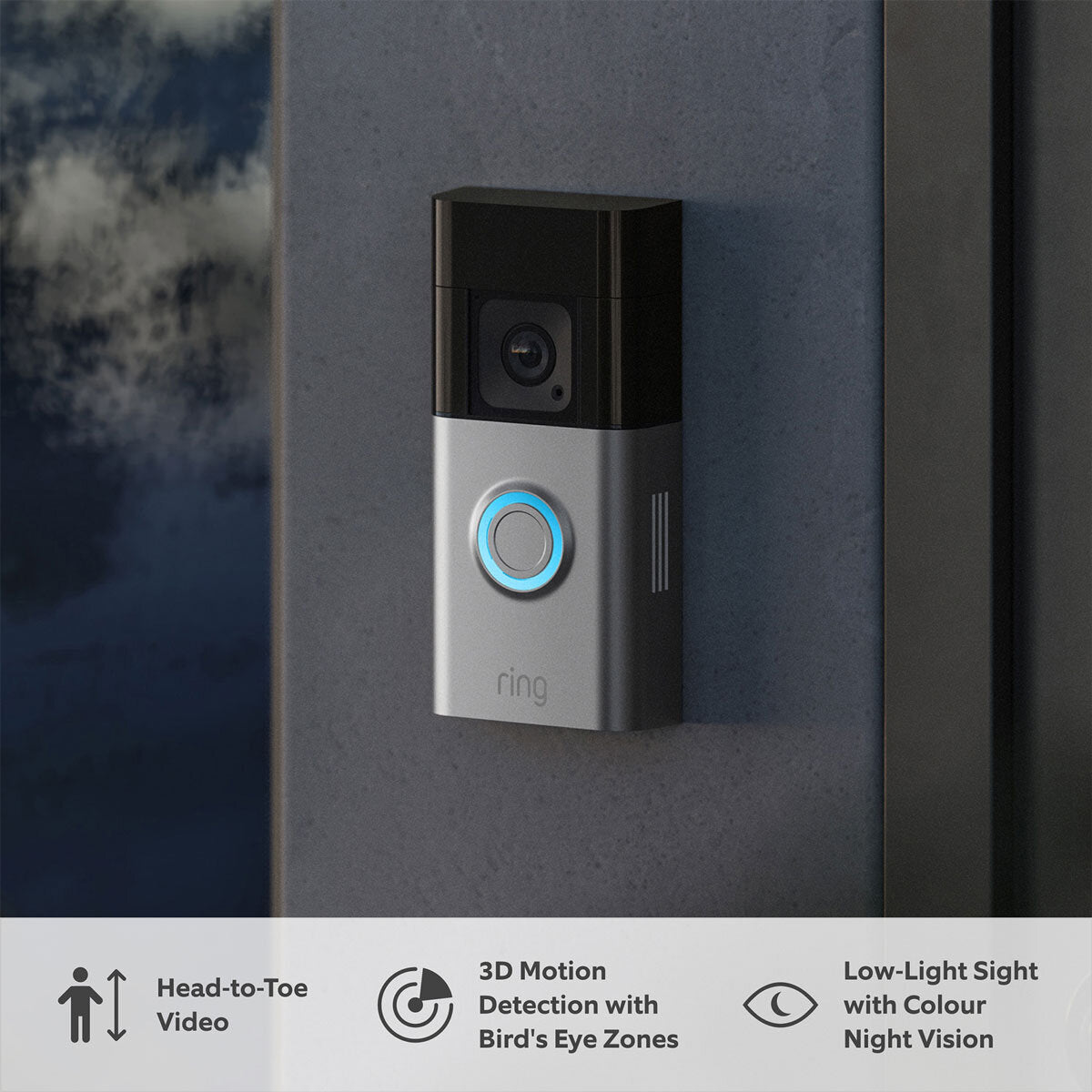 Ring Battery Video Doorbell Pro with Chime (2nd Gen) & An Additional Quick Release Battery Pack GOODS Costco UK