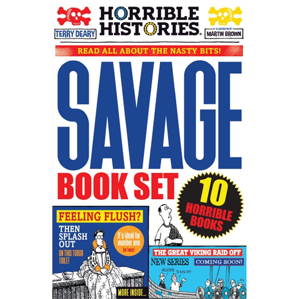 Horrible Histories Newspaper 10 Book Collection by Terry Deary GOODS Costco UK