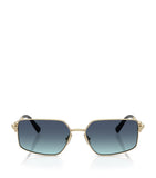 Tiffany & Co. TF3111 metal rectangular sunglasses, imported from the UK