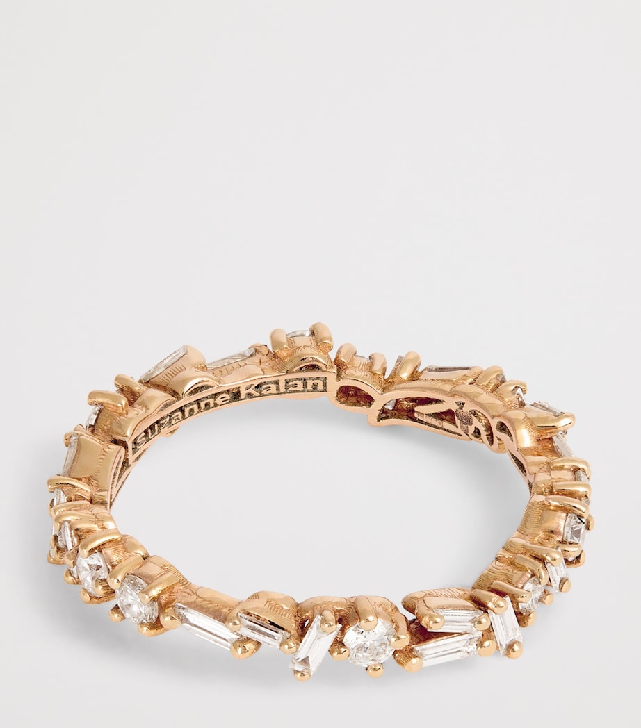 Suzanne Kalan rose gold diamond eternity ring, imported from the UK